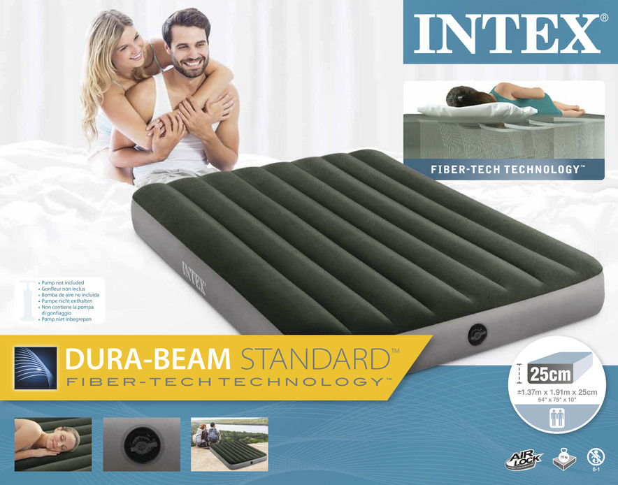 Надувной матрас intex prestige downy bed